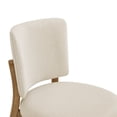 thumbnail image 3 of Dycanpo Wooden Dining Chairs Set of 6, Wide Back Kitchen Side Chairs for Modern Farmhouse Dining Room, Linen Upholstered and Natural Wood Legs, 3 of 9