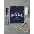 thumbnail image 3 of Property Of Nasa Classic Logo Men T-Shirt, Male Medium, 3 of 4