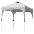 thumbnail image 1 of Patiojoy Abri Instantané Commercial à Déploiement Rapide 6,6 Pi x 6,6 Pi à Hauteur Réglable avec Sac à Roulettes Portable Gris, 1 of 10