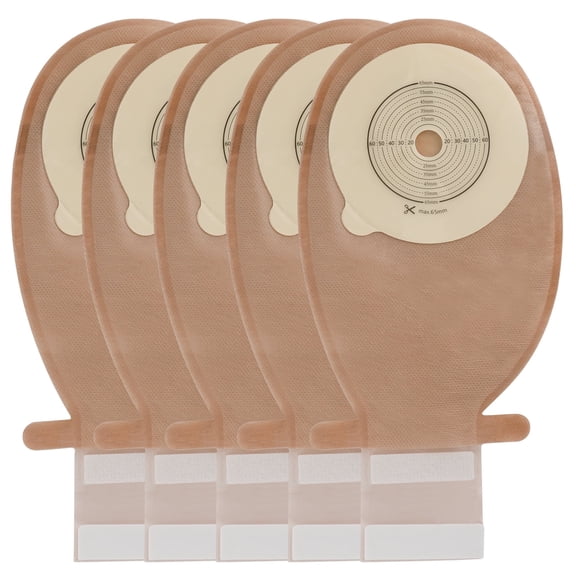 20pcs Ostomy Bag with Closure, Colostomy Supplies, One Piece Drainable Pouches for Ileostomy Stoma Care