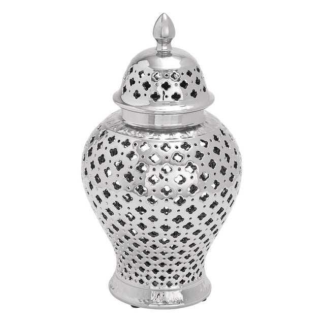 ORE International 40820 Ceramic Jar 15"H, 8"W