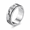 Silver, variant on Unisex weather symbol spinner ring in stainless steel, interactive 7mm layered band, sizes 7-11, silver-tone or rose-gold-tone finish for study and commuting