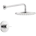 thumbnail image 6 of Modern  Round Rain Shower Faucet Set  Brushed Gold Shower Head and Handle Set  Valve Trim Kit  Champagne Bronze (Valve Not Included), 6 of 6