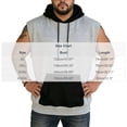 thumbnail image 2 of Men's Oversized Cotton Sleeveless Hoodie, Elastic Stretchy Fabric with Drawstring and Kangaroo Pocket, Cut off Shirt Sleeveless Pullover, Perfect for Plus Size Comfort and Stylish Layering, Big and T, 2 of 7