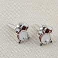 thumbnail image 2 of Cheers.US 3 Pairs Men Fashion Drum Shape Cufflinks Cuff Button Party Formal Suit Accessories with Presentation Gift Party Special Occasions Wedding Anniversary Suit Cuff, 2 of 7