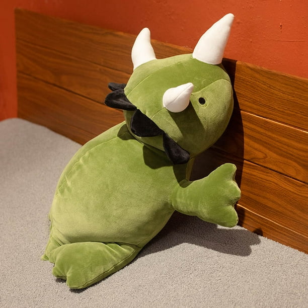 Dinosaur Weighted Plush Toys Triceratops Plush Stuffed Soft Pillow Doll Toys For Children Kids Girls Birthday Xmas Gift DecorGreen25cm Deng Xun unisex