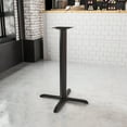 thumbnail image 2 of Flash Furniture Beverly 33'' x 33'' Restaurant Table X-Base with 4'' Dia. Bar Height Column, 2 of 6