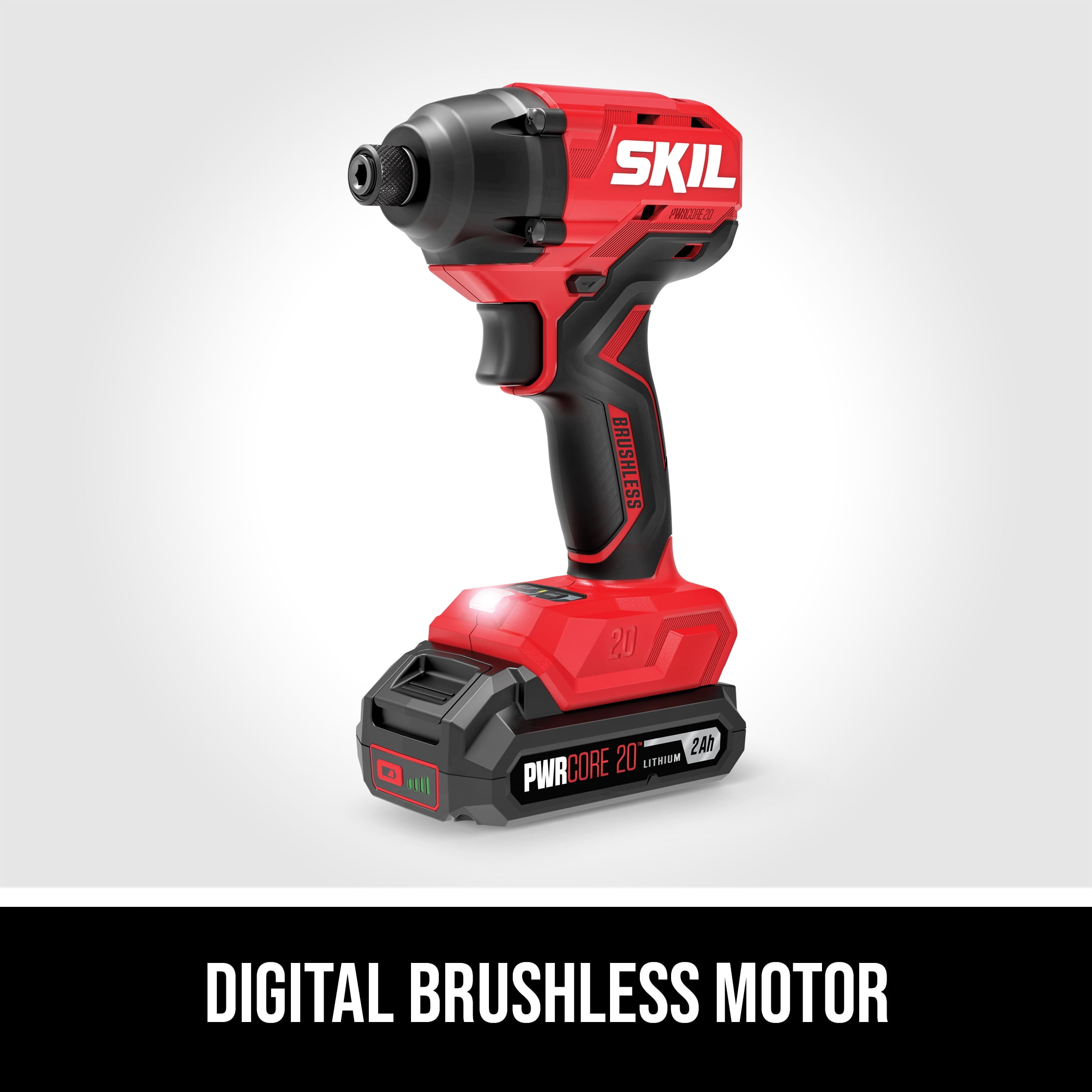 SKIL 20V Brushless Drill Driver & Impact Driver Combo Kit Including 20V 2.0Ah battery and Charger-CB8002B-10