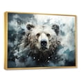 thumbnail image 2 of Designart "Dreamlike Grizzly Bear In Surreal Setting" Animals Bear Floater Framed Canvas Art Print, 2 of 5
