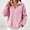 Pink, variant on Women's Double‑Sided Fleece Full‑Zip Jacket, Winter Loose Long‑Sleeve Warm Outerwear for Women Daily Casual Wear Wine XL(XL)