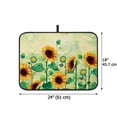 thumbnail image 2 of WIRESTER Microfiber Dish Drying Mat, Absorbent Drying Mat for Kitchen Counter, Dishes Drainer Pad Coaster - Sunflowers Flowers, 2 of 6