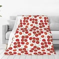 thumbnail image 1 of Balery Tomato Manta de Felpa Suave y Acogedora – Cobija de Franela Aterciopelada para Cama, Lavable y Cálida para Sofá, Mascotas, Transpirable-80"x60", 1 of 7