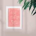 thumbnail image 2 of Wynwood Studio Typography and Quotes Framed Wall Art Prints 'Not Today Blush' Funny Quotes and Sayings Home Décor - Pink, White, 13" x 19", 2 of 4