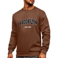 thumbnail image 2 of Siilsaa Men's High Neck Shirts Long Sleeve Slim Fit T Shirts Casual Thermal Sweater Neck Lightweight Pullover Brown,2XL, 2 of 5