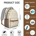 thumbnail image 5 of Rustic Style Waterproof Backpack - Ergonomic Design & Stylish Floral Prints for Teens, 5 of 5