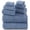 Blue, variant on Black Bath Towels Set, 8 Piece Microfiber Highly Absorbent Soft Shower Towels, for Bathroom and Hotel 2 Bath Sheet 2 Hand 2 Washcloths 2 Hair Towel Wrap