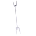 thumbnail image 4 of JUNWELL Stainless Steel Grills Rotisserie Forks Meat Spit Rods Barbecue Rotating Rack, 4 of 20