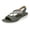 Green, variant on Rokment Womens Comfortable Platform Wedge Walking Sandals 2026 Stylish Casual Suede Buckles Elastic Ankle Strap Slip on Slingback Dressy Summer Shoes Beige Size 5.5