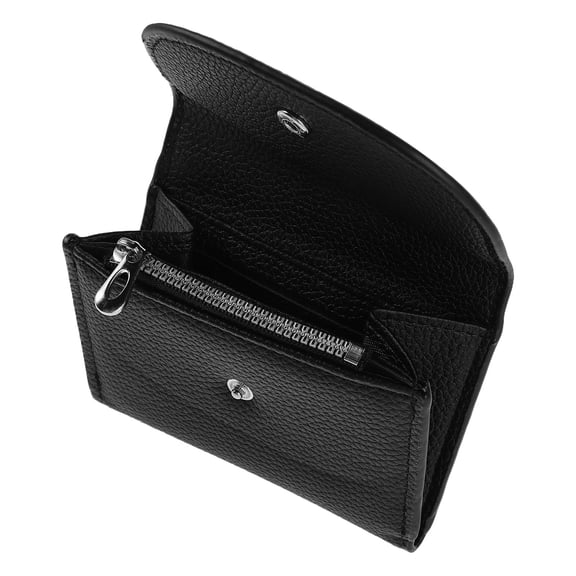 LOLIPPYY Credit Card Wallet Black Ultra Thin Minimalist Small Pouch for Everyday Use