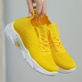 thumbnail image 5 of XIMIN Women's Mesh Sports Shoes - Lightweight Breathable Running Sneakers for Spring Summer Fall, Casual Walking Shoes (Yellow, 6.5), 5 of 6