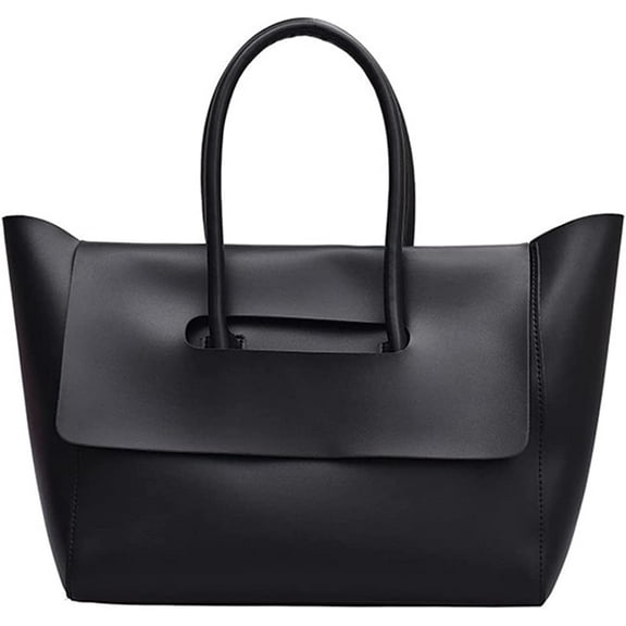 JUYGO Vintage Tote Handbag for Women Lady Fashion Large Vegan Leather Shoulder Bag