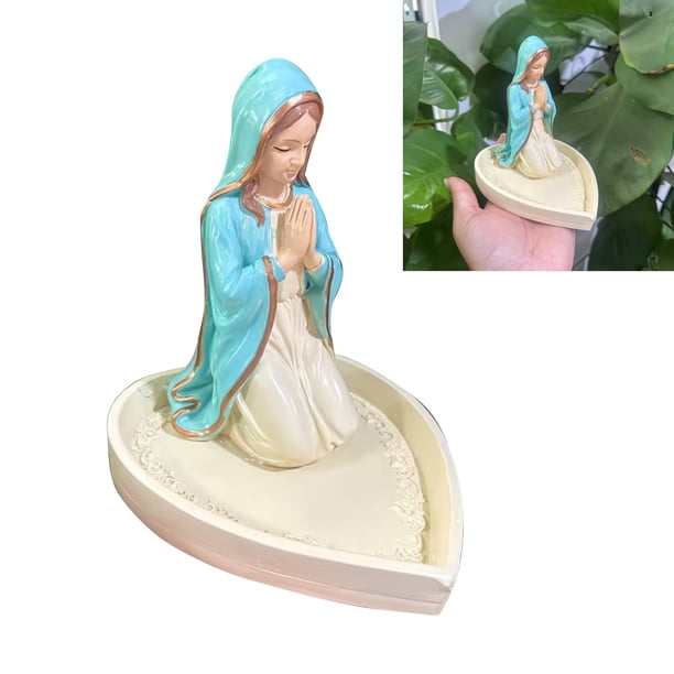 Virgen María Titular De Joyería, Estatua De Resina Rosario, Diseño Elegante, Regalos Sagrados Religiosos, Para Rosario, Collar, Anillos, Decoración Del Hogar Católico, Estatua