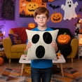 thumbnail image 6 of Halloween Throw Pillow Covers 20x20 Inch Halloween Decor Pumpkin Ghost Print Square Cushion Cases for Sofa Couch Bedroom Holiday Party Decor, 6 of 8