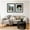 Oliver Black Narrow, variant on Urban Tiger City 2 Piece Framed Wall Art Print Set by Michael Schauer