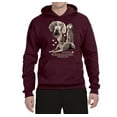 thumbnail image 2 of If It's Not a Weimaraner It's Just a Dog Gift | Mens Dog Lover Hooded Sweatshirt Graphic Hoodie, Maroon, Medium, 2 of 3