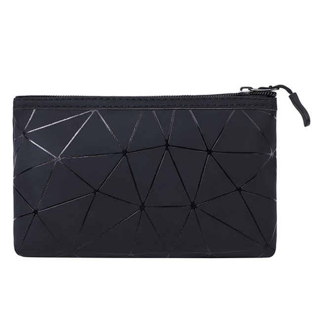 Nueva bolsa de maquillaje de PU, bolso cuadrado portátil para viaje.