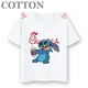 thumbnail image 4 of 2024 Disney Anime Stitch Moda Verano Niños Múltiples Dibujos Animados Algodón Camisetas Cuello Redondo Casual Manga Corta Estampado Patrón, 4 of 5
