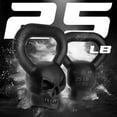 thumbnail image 3 of Yes4All 25lb Halloween Edition Skull Kettlebell, Black, Single, 3 of 8