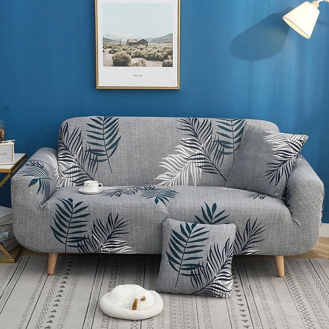TFixol Elastic Sofa Slipcover with Free Pillowcase, Durable Polyester Fabric, Multicolor Design, Fits 90-140cm Single Seats, Easy Installation Included