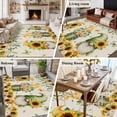 thumbnail image 6 of Spring Gnomes Area Rugs Collection 5'x7', Retro Botanical Flowers Leaves Butterfly Non Slip Indoor Rectangle Throw Runner Rug Floor Mat Carpet for Living Room Dining Table Bedroom Nursery, 6 of 9