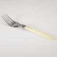 thumbnail image 1 of CPC DUETIF 7 in. Duet Ivory & Silver-Like Heavy Disposable Plastic Forks, 20 per Case, 1 of 1