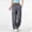 Dark Gray, variant on Women's High Waisted Cargo Pants Drawstring Wide Leg Utility Trousers with Pockets
