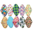 thumbnail image 3 of 10PCS 14 Inch Overnight Cloth Reusable Washable Menstrual Pads Sanitary Pads, 3 of 4