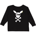 thumbnail image 3 of Inktastic Cute Easter Pirate Bunny with Eyepatch and Earring Boys or Girls Long Sleeve Toddler T-Shirt, 3 of 5