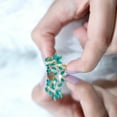 thumbnail image 5 of Rosec Jewels Natural Emerald Leaf Wrap Ring for Cocktail with Diamond - AAA Grade, 18K Yellow Gold, US 4.50, 5 of 9