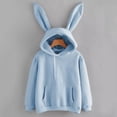 thumbnail image 2 of Bmisegm Sweat à Capuche Lapin à Manches Longues pour Femmes Pull Décontracté Bleu m, 2 of 5