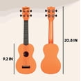 thumbnail image 4 of Ukulele Kala Waterman Soprano Recycled Sunset Orange, 4 of 6