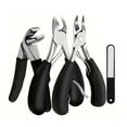 thumbnail image 1 of Set para uñas de los pies para hombres y mujeres. Kit de herramientas de pedicura 4 en 1 con cortauñas y eliminador de piel muerta para el cuidado de las uñas de los pies y la salud de los pies, 1 of 8