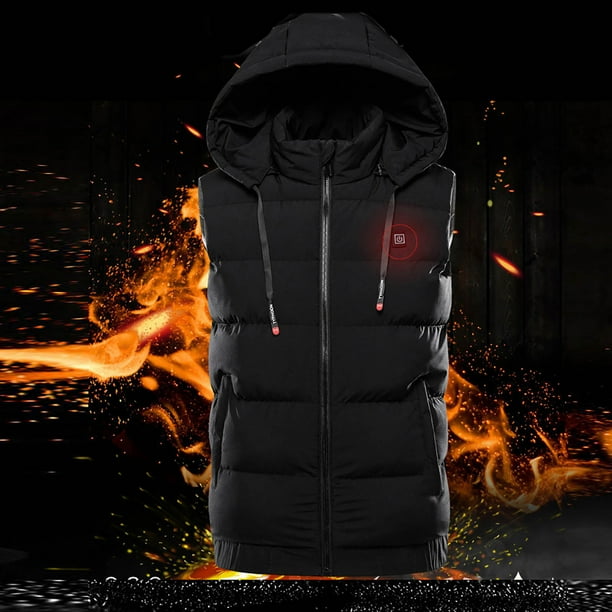 Chaquetas y abrigos casuales de manga larga sin capucha con 9 zonas de calefacción, ropa de abrigo para exteriores con calefacción para montar a caballo, esquiar, pescar y cargar con carga. Abrigo par