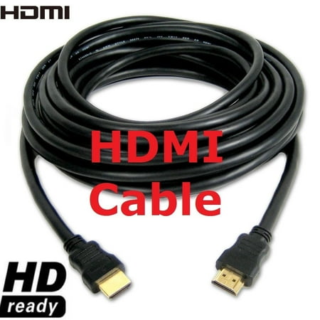 CableVantage Premium 25 Feet 25FT HDMI CableGold Series High Speed HDMI Cable With Ferrite Core For PS4, X-box, Blu-Ray, HD-DVR, Digital/Satellite Cable HDTV (Best 25 Foot Hdmi Cable)