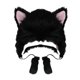 thumbnail image 2 of Sombrero de felpa Sunnimix Gato Negro, 2 of 7