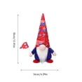 thumbnail image 3 of Nkmbld 4th of July Patriotic Gnomes Decorations Handmade Plush Gnomes Table Decorations Farmhouse Tiered Tray Decorations for Kitchen Desk Table Shelf Decor, 3 of 8