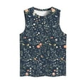 thumbnail image 5 of Jsaierl Women's Summer Tank Tops 2025 Crew Neck Floral Solid Loose Fit Casual Sleeveless Flowy Boho Tunic Shirts Plus Size, 5 of 5