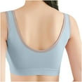 thumbnail image 4 of Strapless Bra for Teens Girls' Sports Underwear with Chest Pads Cropped Tank Bra Tween Sports Bra Blue One Size, 4 of 4