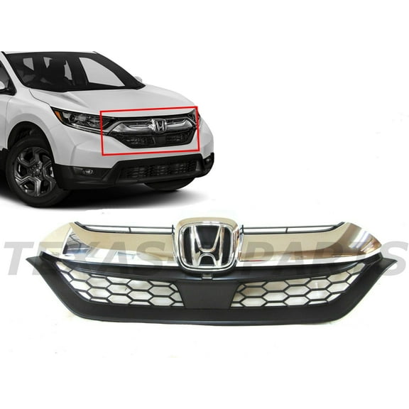 2017 2018 2019 Compatible With Honda CR-V CRV Front Bumper Upper Grille Honeycomb