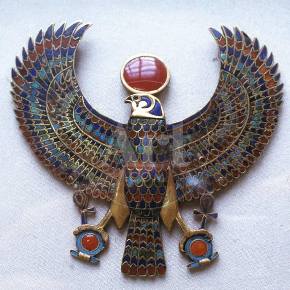 Pectoral Jewel from the Treasure of Tutankhamun, Ancient Egyptian, C1325 Bc, Animals Religion Unframed Photographic Print Wall Art Sold by Art.Com